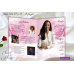 Pink Roses Funeral Program Obituary, Pink Sky Funeral Program Obituary Template,17x11,1-001f, (0-182)